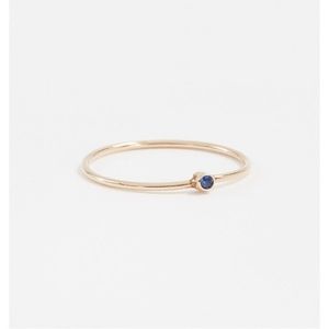 Jennifer Meyer 14k Gold Sapphire Ring